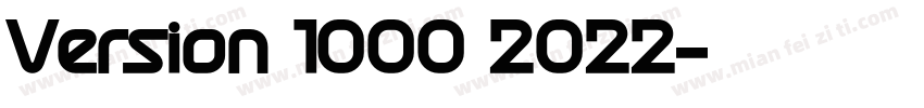 Version 1000 2022字体转换